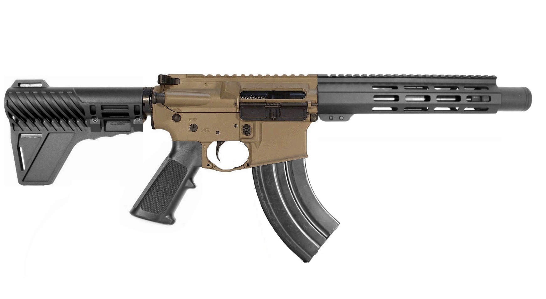 8.5 inch 9x39 AR Pistol 2 Tone FDE/BLK