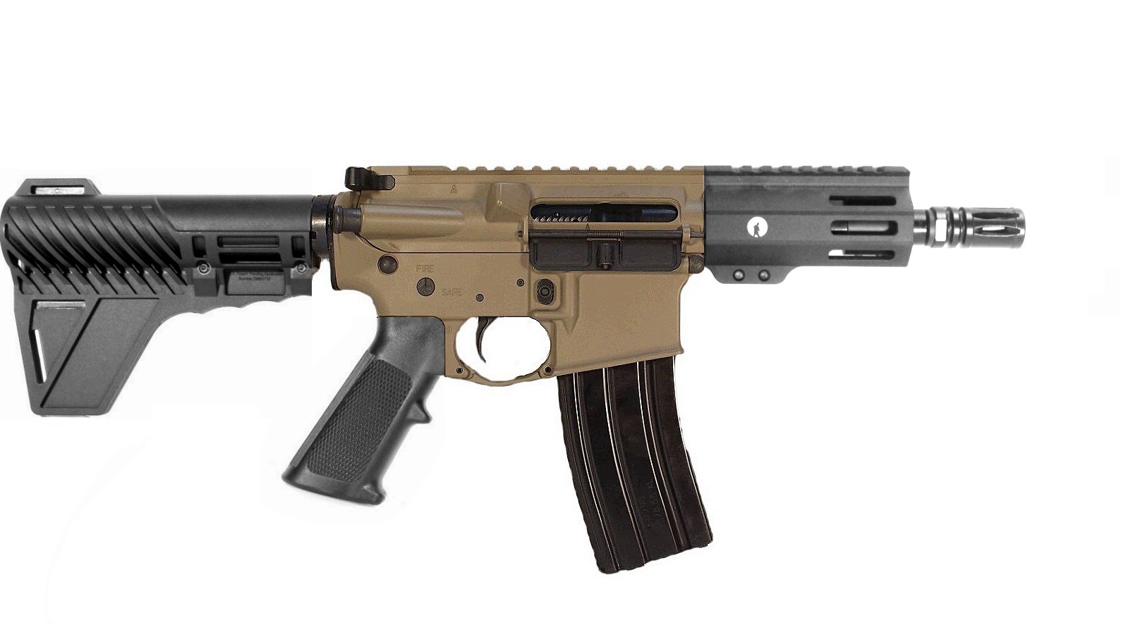 5 inch 300BLK AR Pistol 2 Tone FDE/BLK