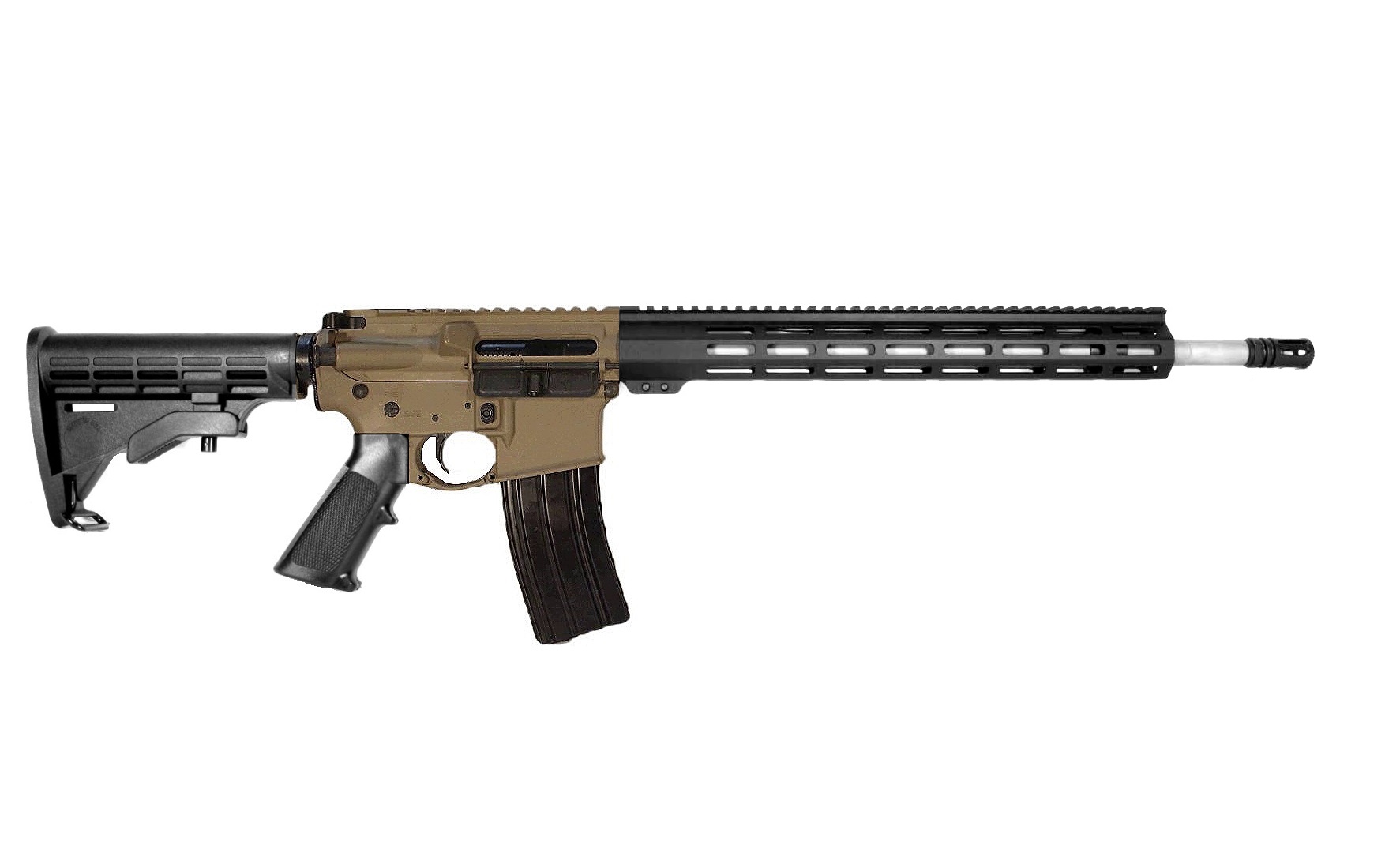 18 inch 223 Wylde Stainless Rifle FDE/BLK 2 TONE