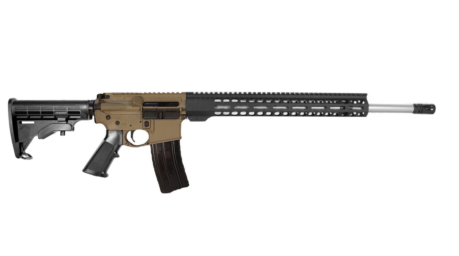 20 inch 223 Wylde Stainless Rifle 2 Tone FDE/BLK