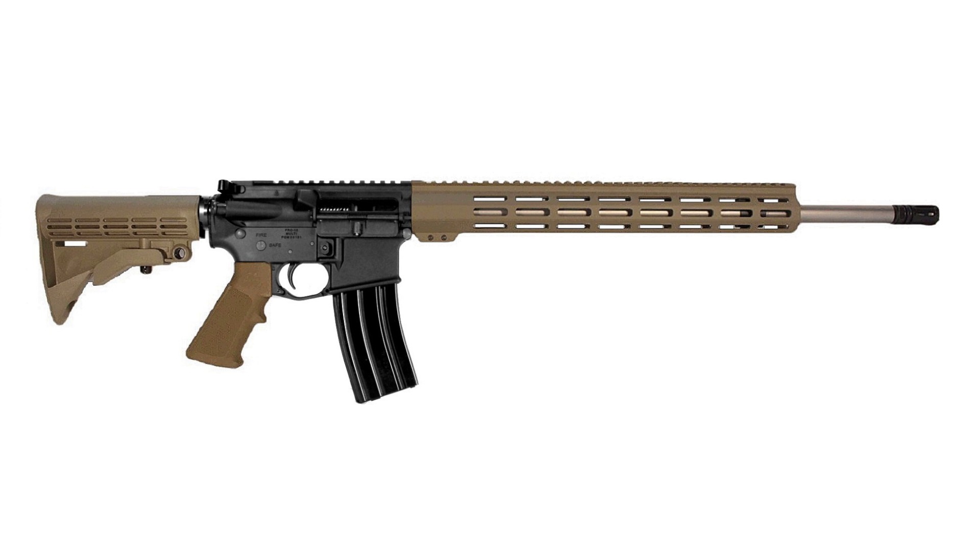 20 inch 223 Wylde Stainless AR Rifle BLK/FDE