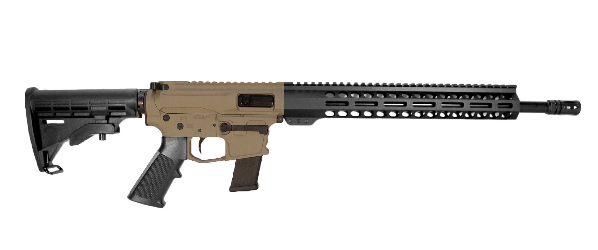 16 inch 45 ACP AR Rifle FDE/BLK 2 Tone 