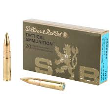 Sellier & Bellot 300 Blackout 200 Grain Subsonic FMJ Ammo 20 Rounds