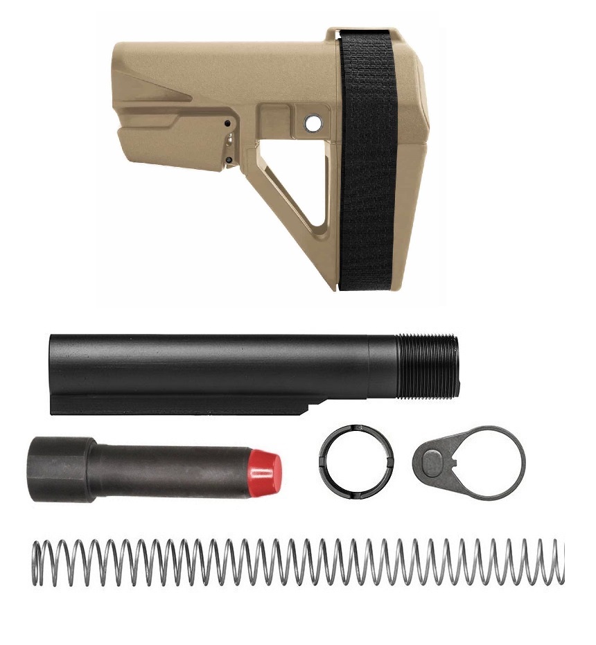 SB Tactical SBA5 Brace + PCC Milspec Buffer Tube Kit (FDE)