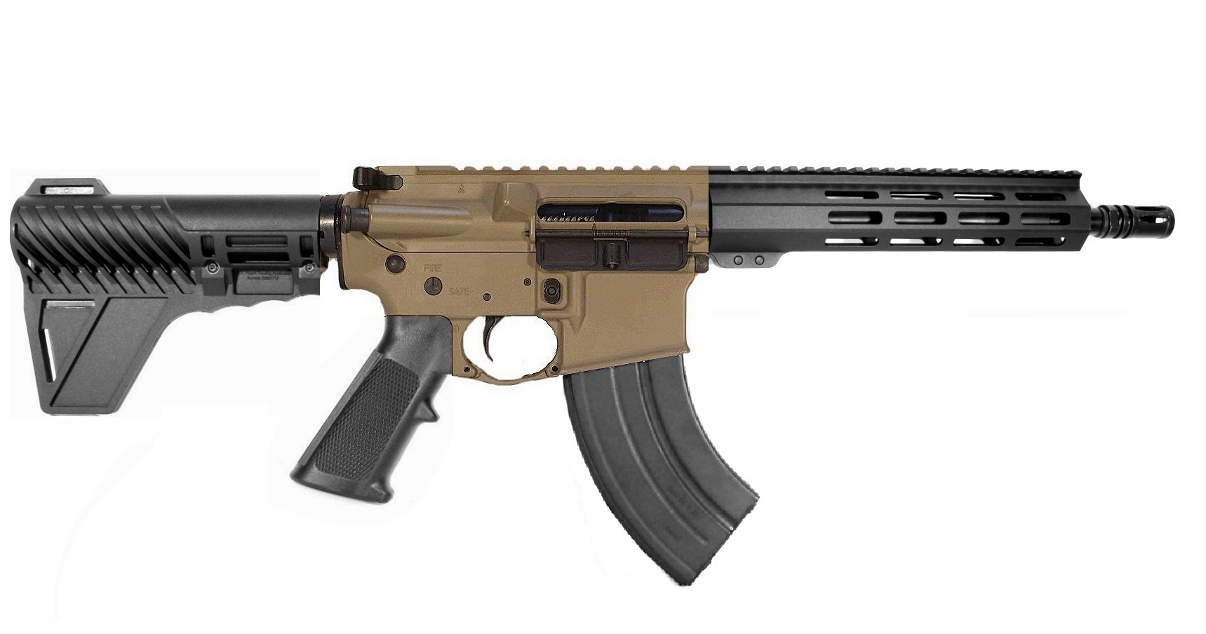 10.5 inch 7.62x39 M-LOK AR-15 Pistol | US MADE | Milspec or Better