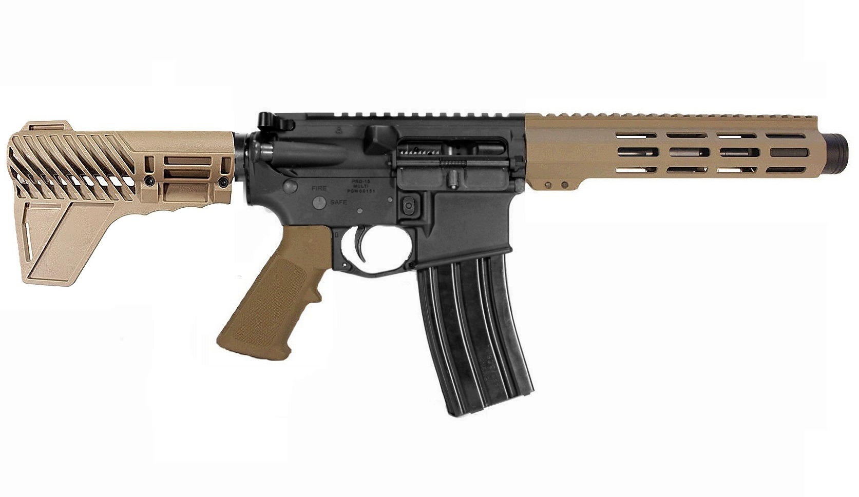 7.5 inch 338 ARC AR Pistol | Two Tone Color | USA MADE 