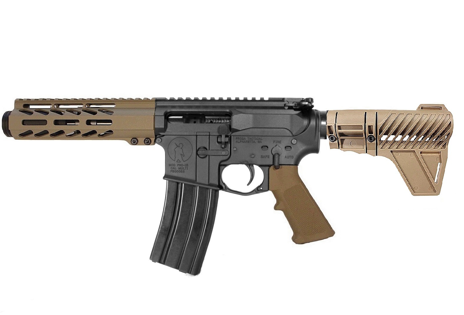 5 inch 300 Blkout AR Pistol Left Hand 2 Tone