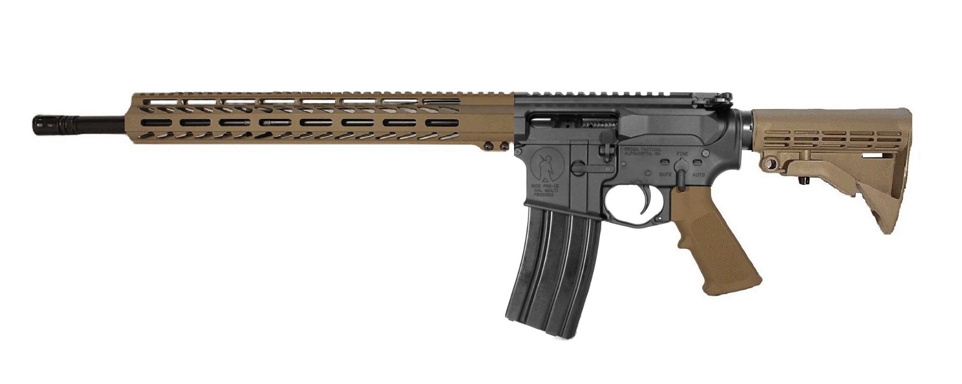 18" 350 Legend Left Handed AR Rifle BLK/FDE