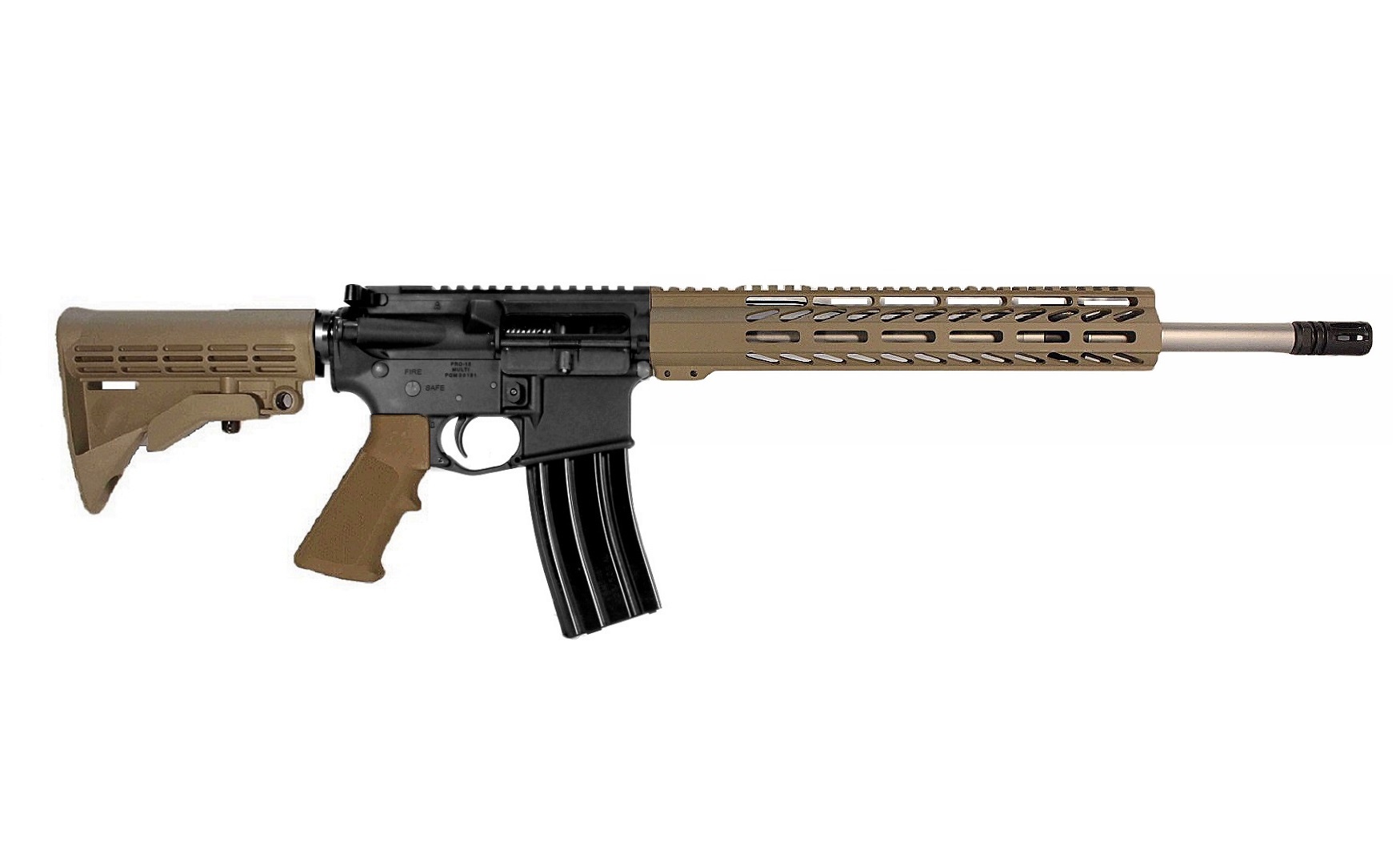 16 inch 223 Wylde Stainless Rifle BLK/FDE | USA MADE