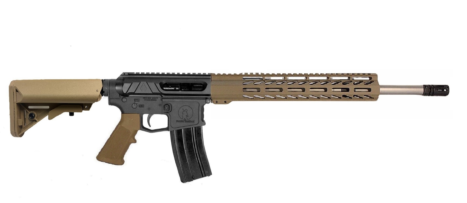 16" 223 Stainless Premium Valiant Rifle BLK/FDE