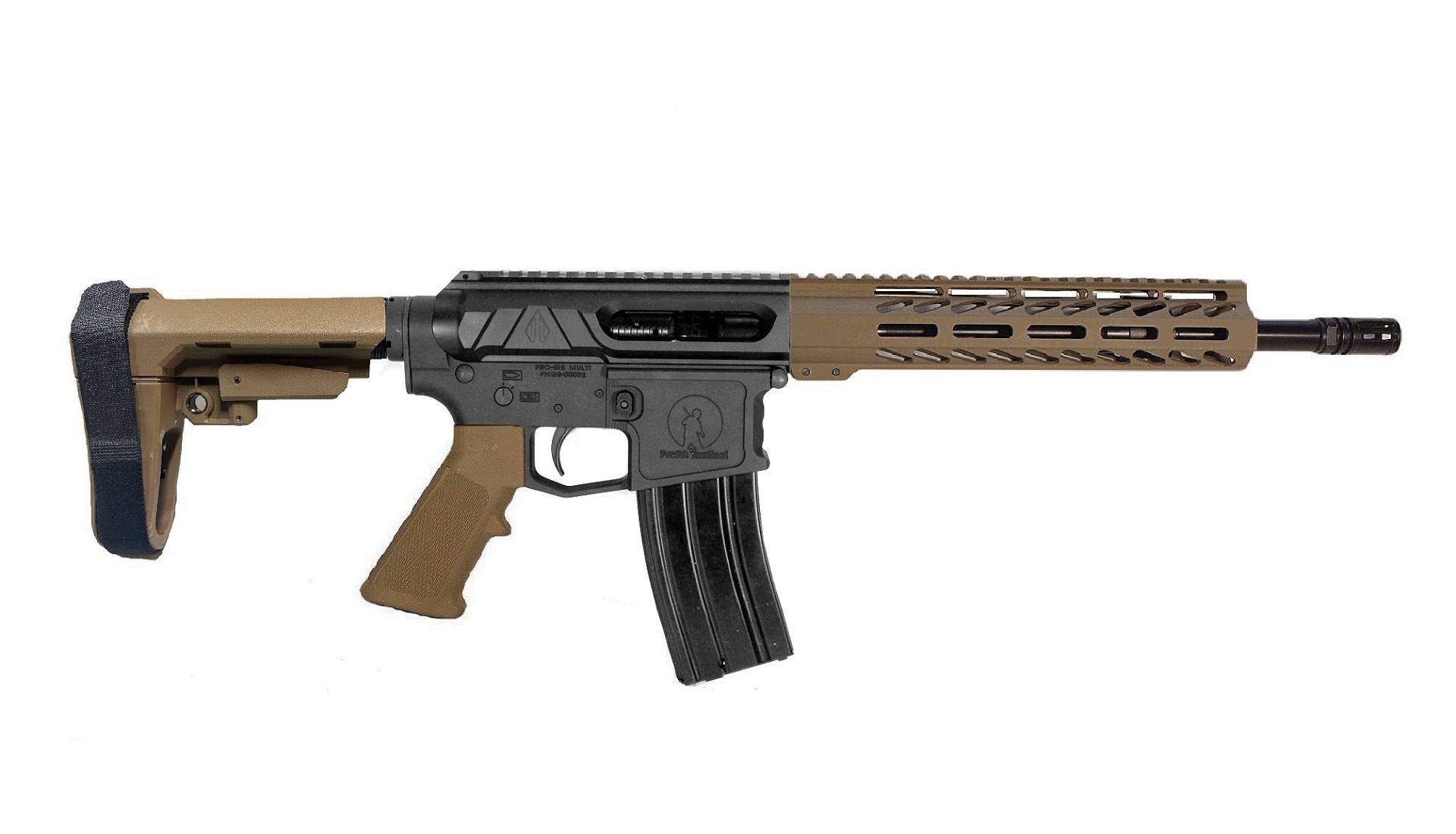 12.5 inch 5.56 NATO Pistol Valiant BLK/FDE
