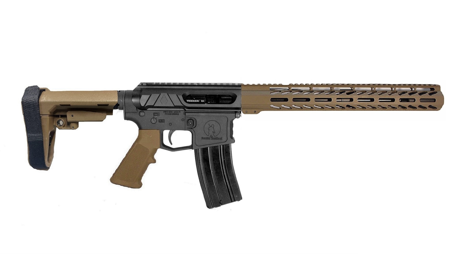 12.5 inch 5.56 NATO Valiant Pistol BLK/FDE