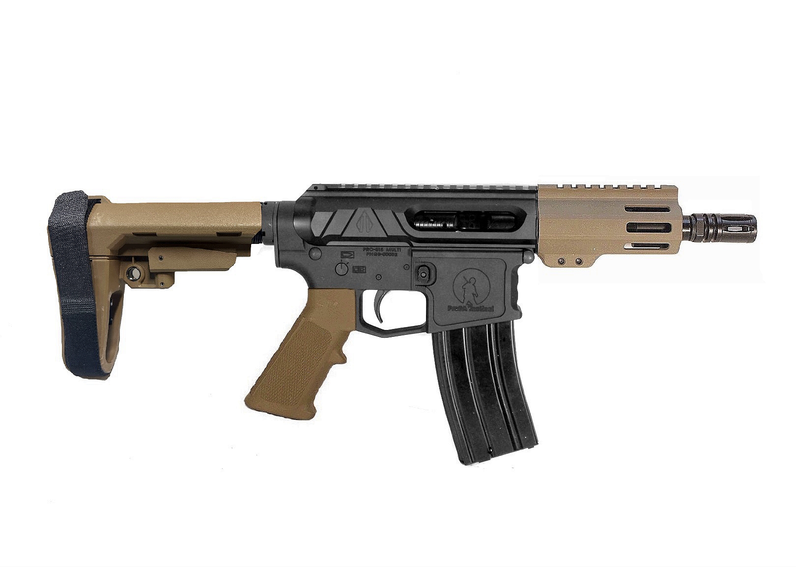 5" 5.56 NATO Side Charging AR Pistol BLK/FDE