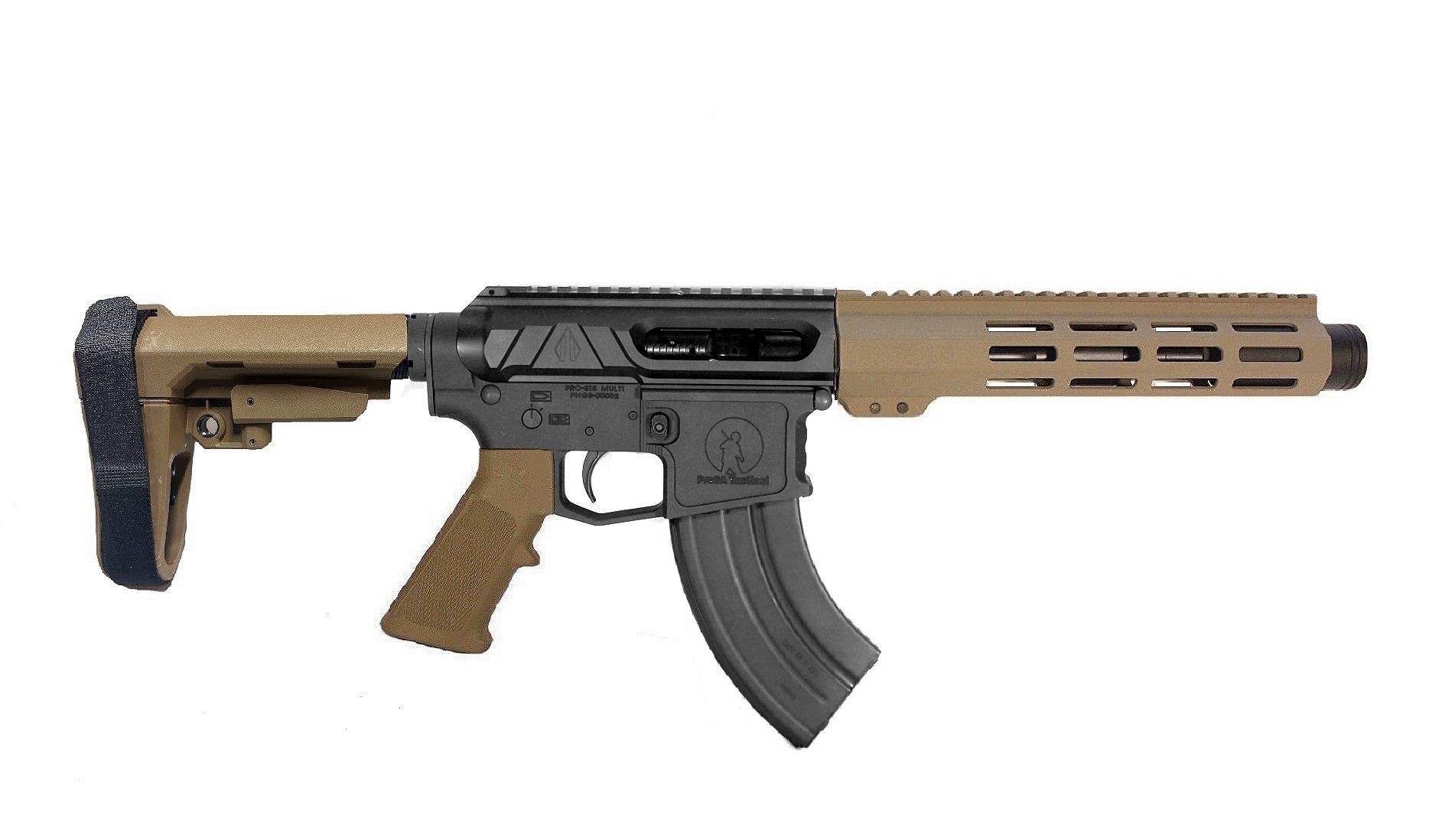 7.5" 7.62x39 Valiant Premium AR Pistol 