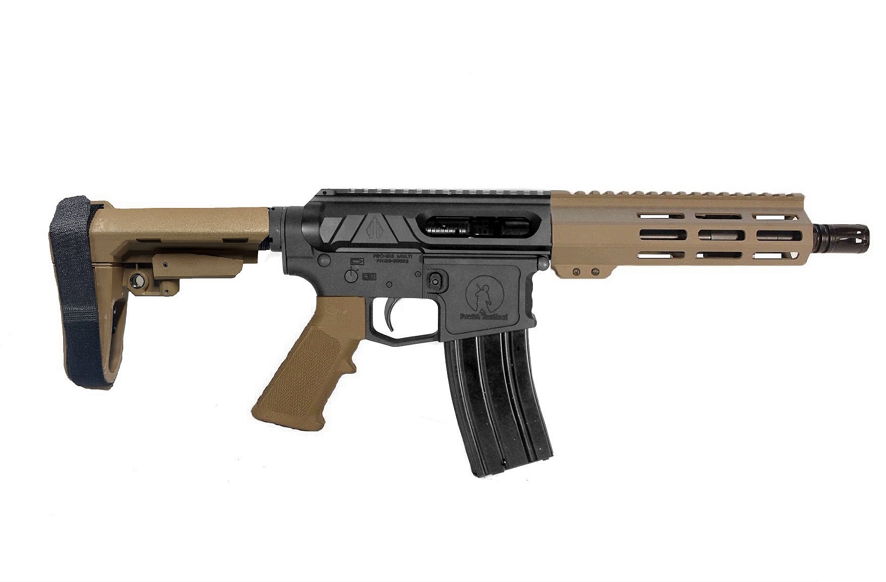 7.5 inch 5.56 NATO Valiant Pistol BLK/FDE
