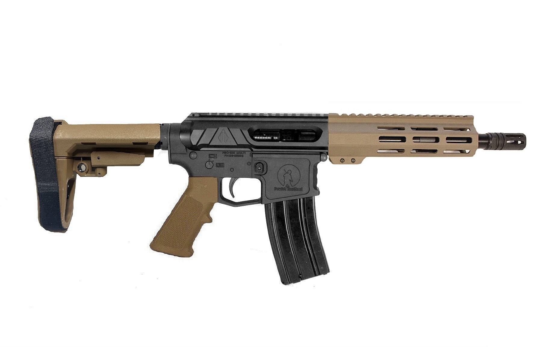 8 inch 5.56 NATO Valiant Pistol BLK/FDE